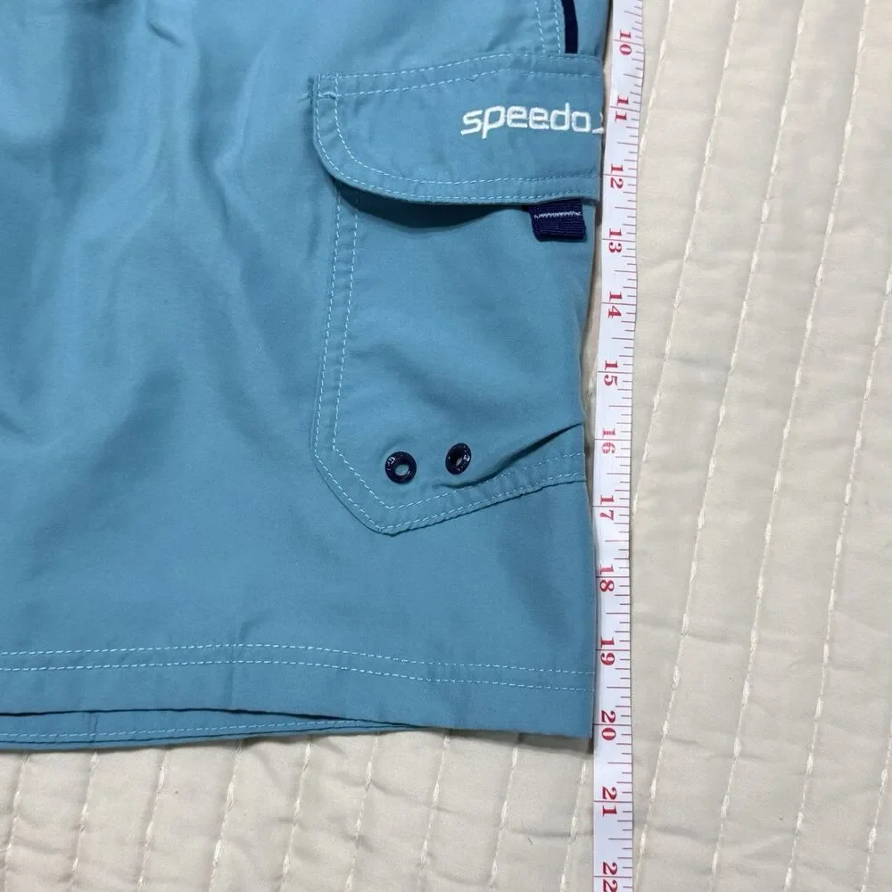 Speed Men’s Swimsuit | Teal & Black | Adult Large | Multiple Pockets
